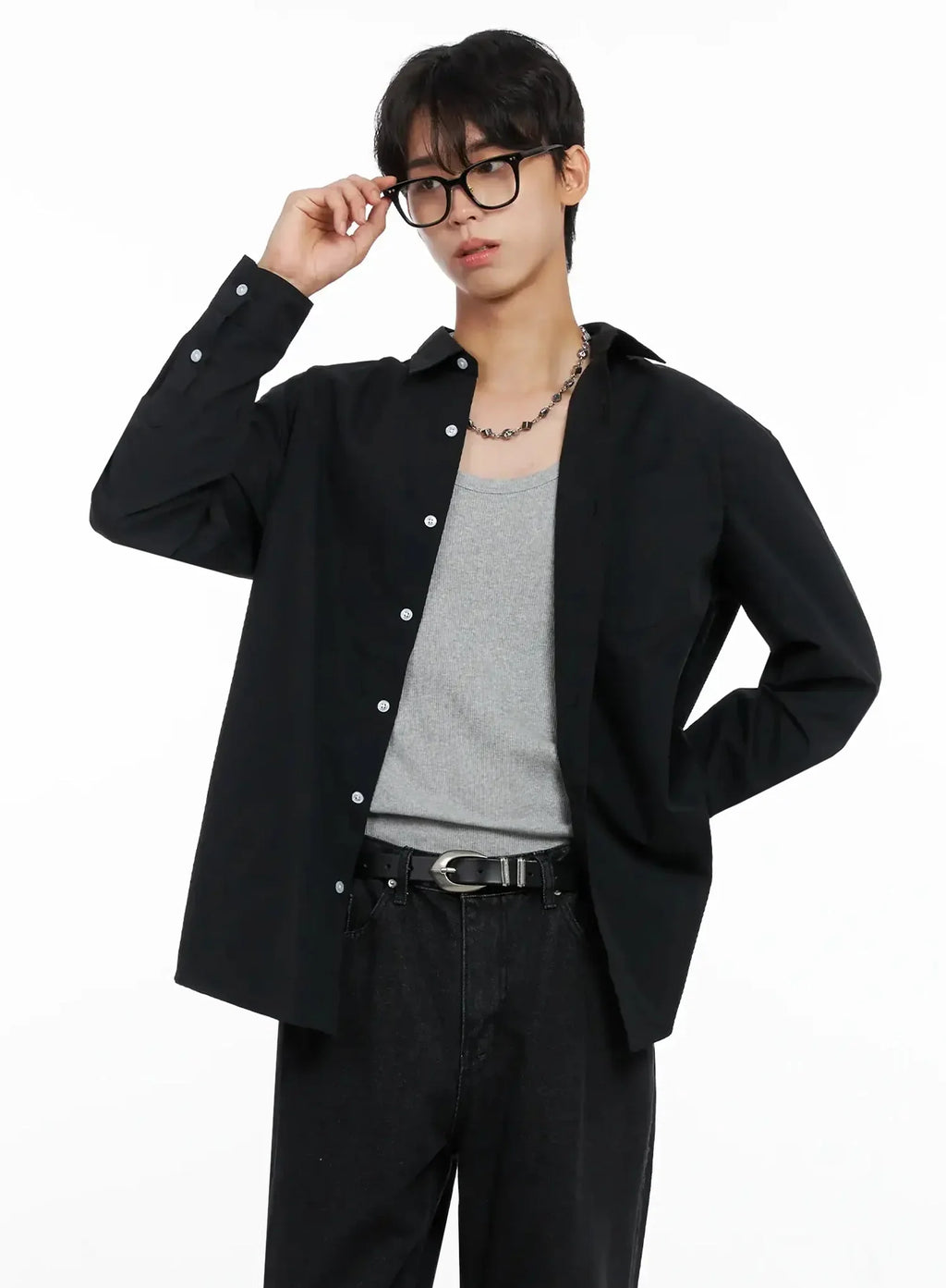 Men's Classic Button-Up Shirt IO517