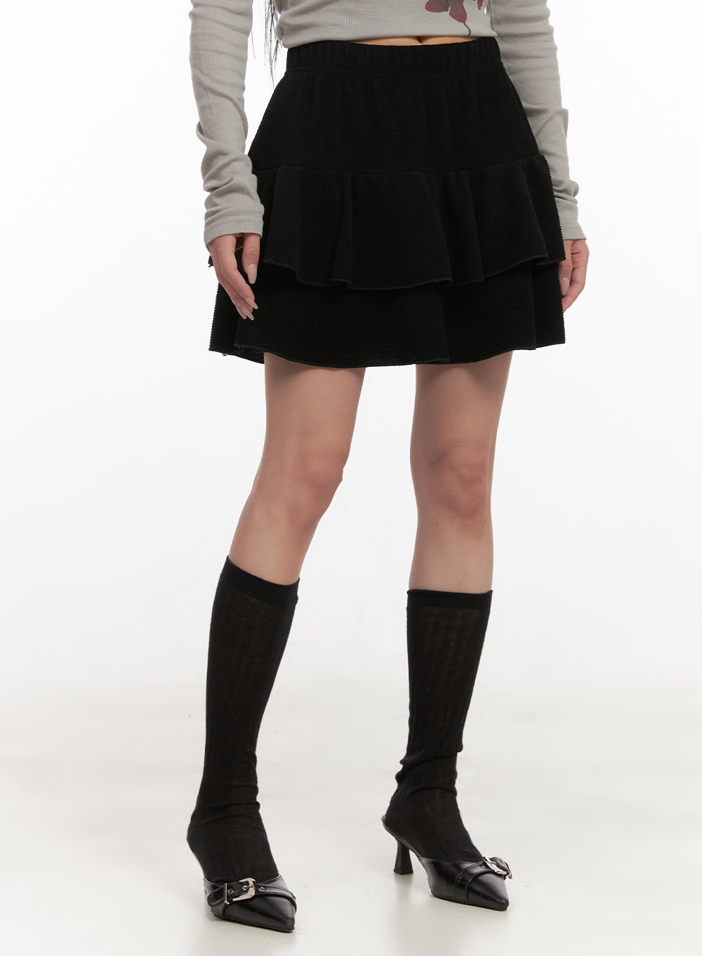 Ruffle Soft Touch Mini Skirt CD404