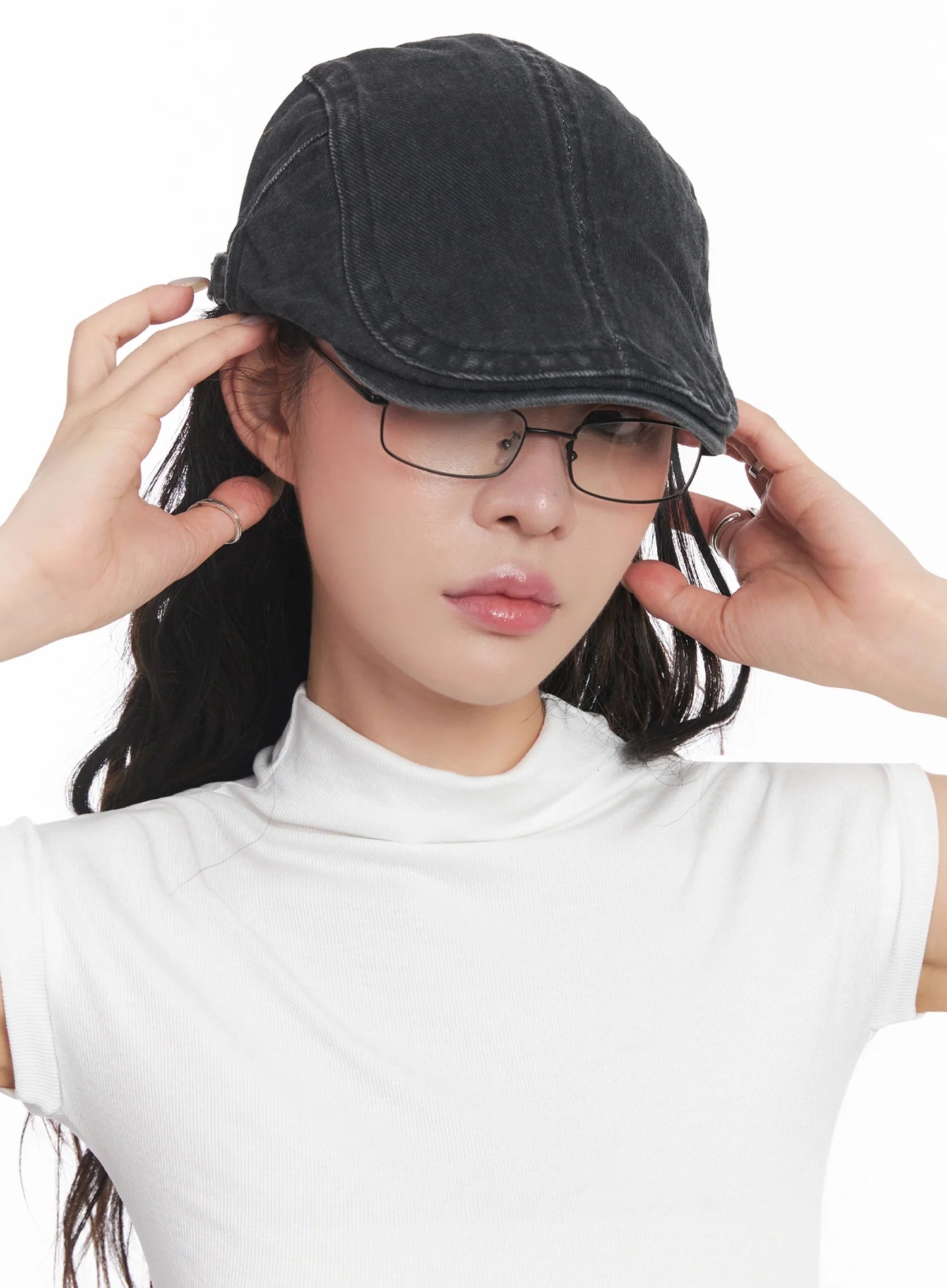 Vintage Newsboy Denim Cap IC503