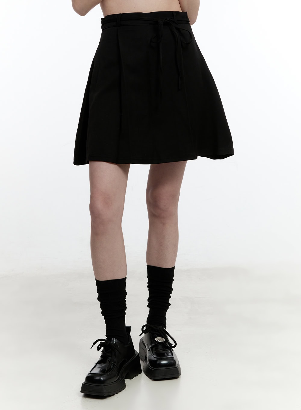 Pleated Flared Mini Skirt CM521