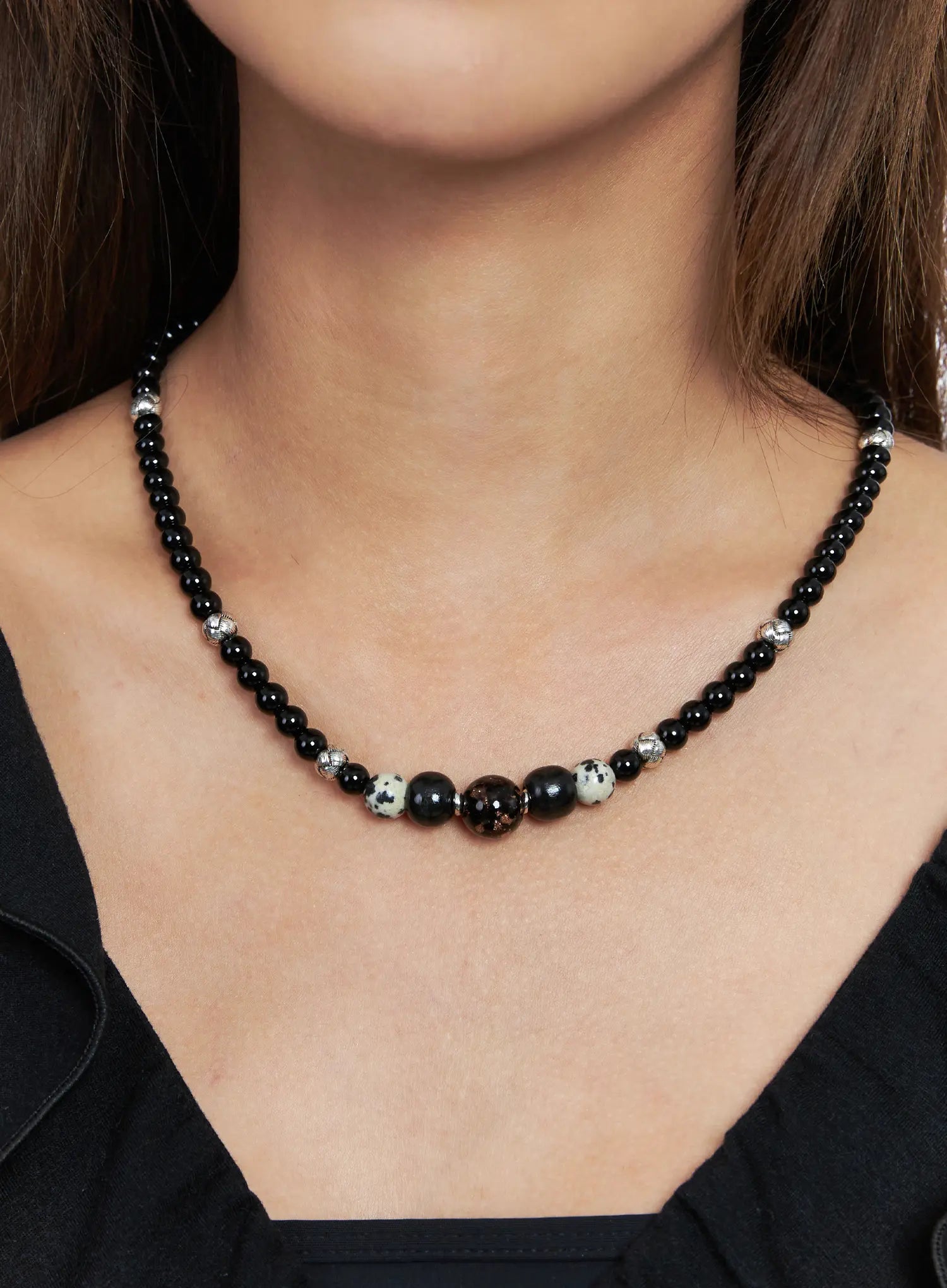Faux Gem Choker Necklace CO513