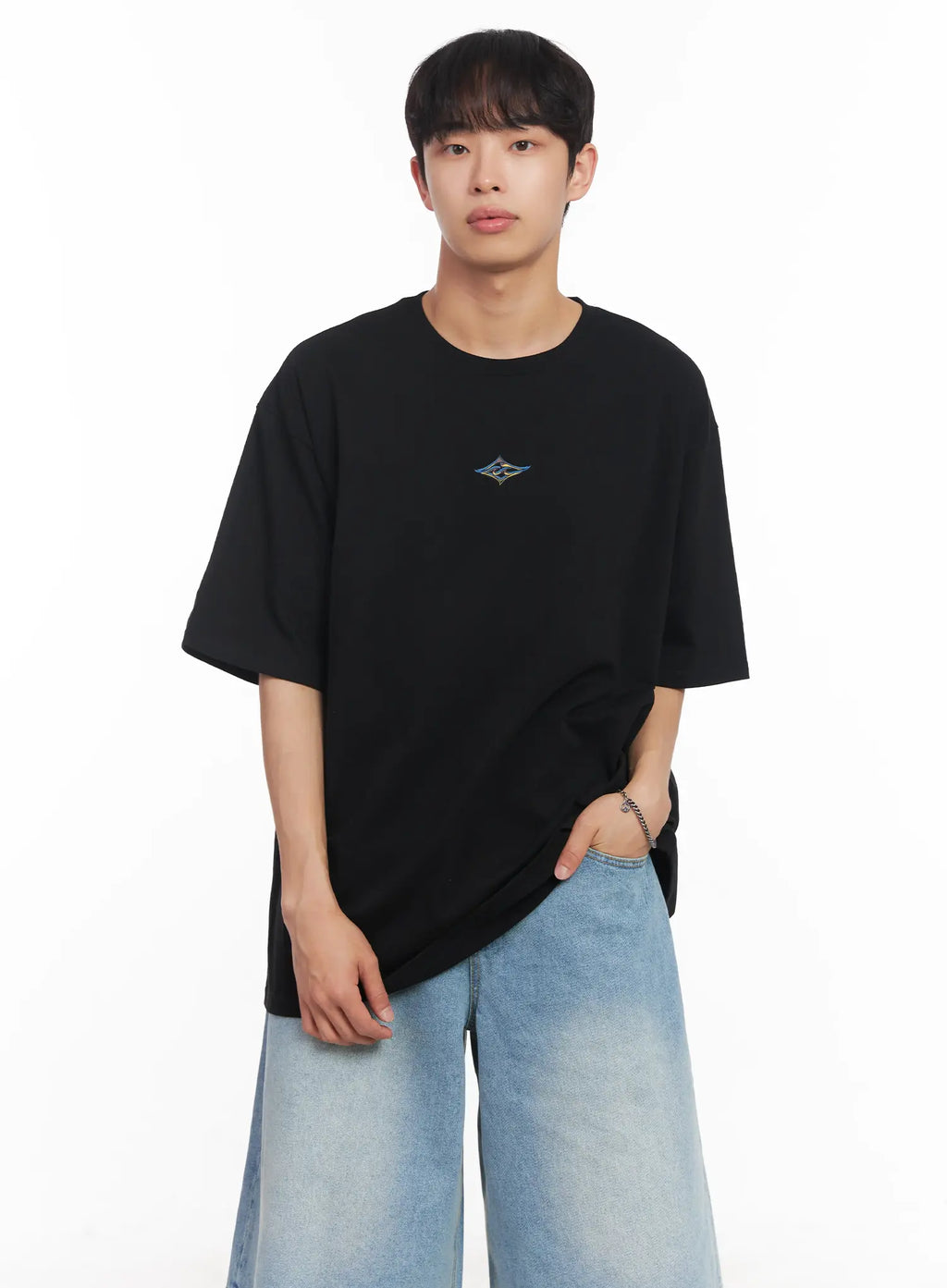 Men's Small Graphic Oversize Tee IU518