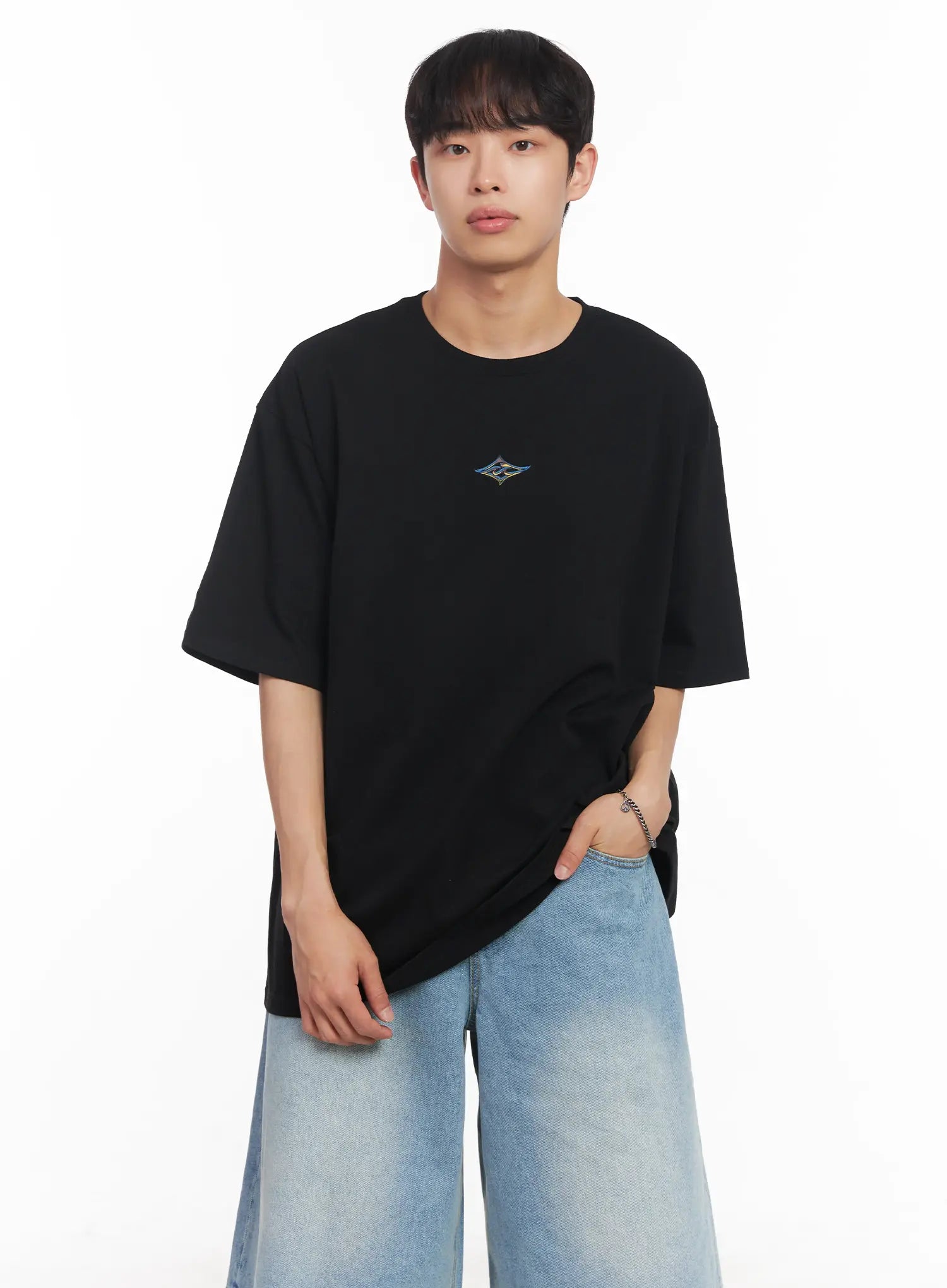 Men's Small Graphic Oversize Tee IU518