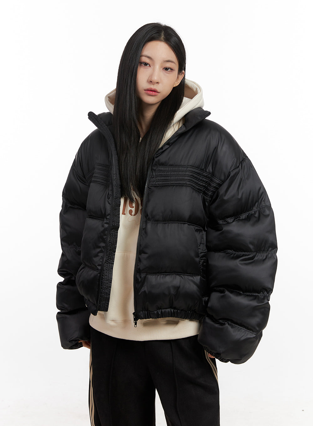 ZipUp Oversize Puffer Coat CN428