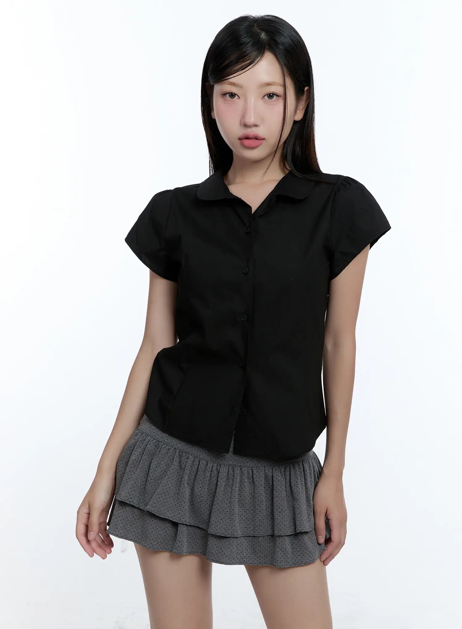 Collared Short-Sleeve Shirt CU527