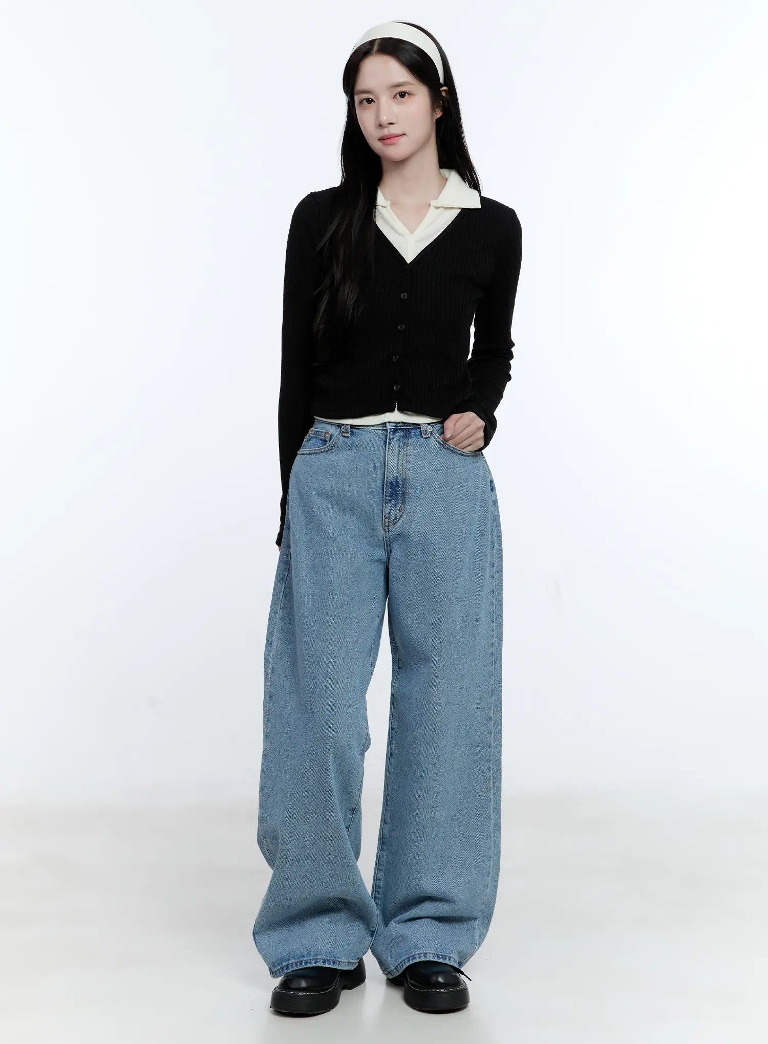 Marina Semi-Wide Denim Jeans CG514