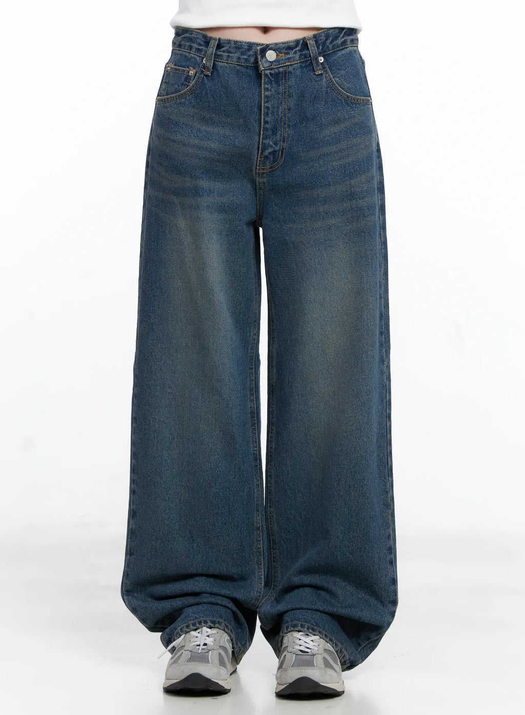 Kiki Wide Leg Vintage Washed Jeans CG520