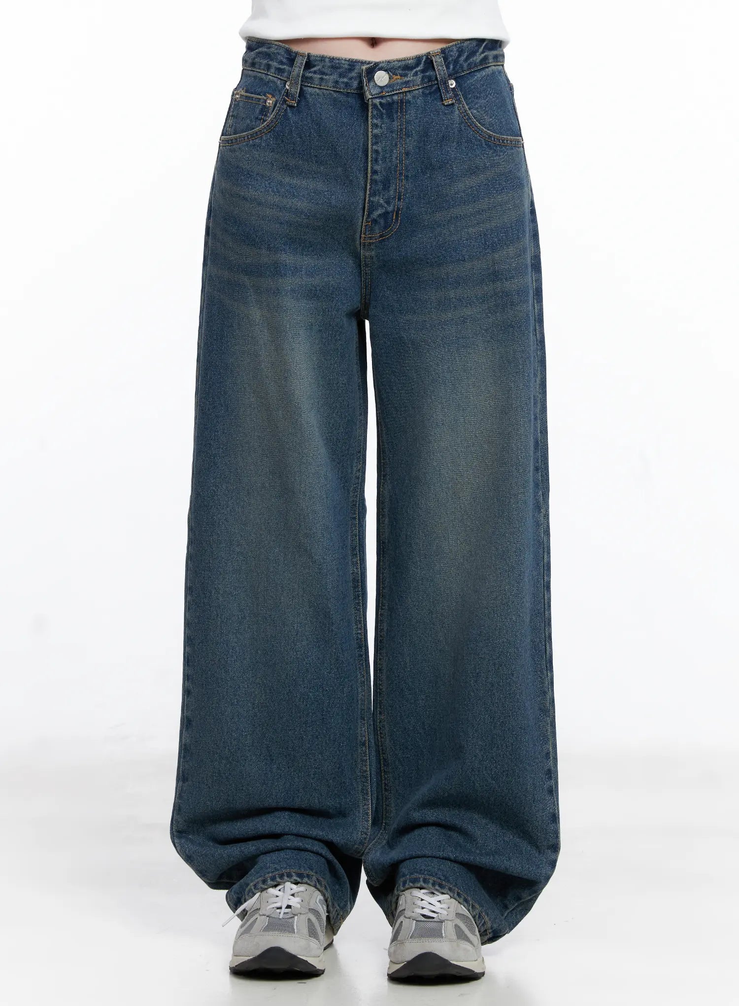 Kiki Wide Leg Vintage Washed Jeans CG520