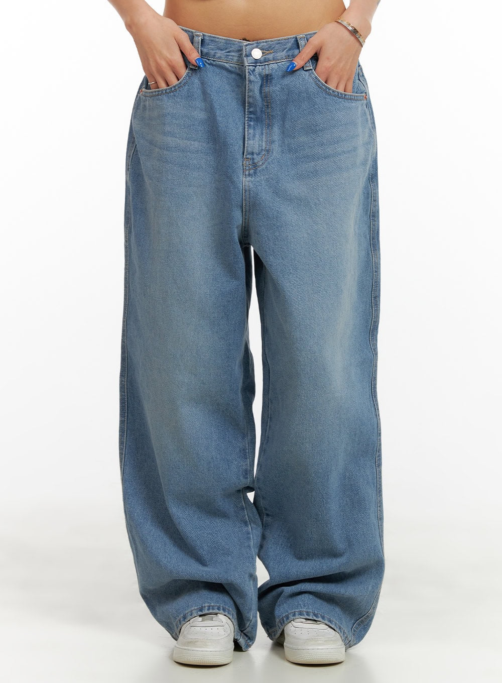 Low Rise Loose Fit Baggy Jeans CY431