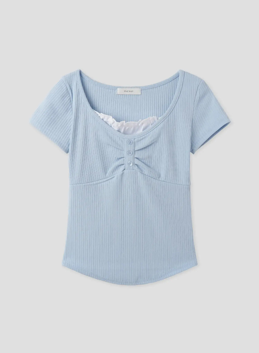 Layered Lace Slim-Fit Tee IU526