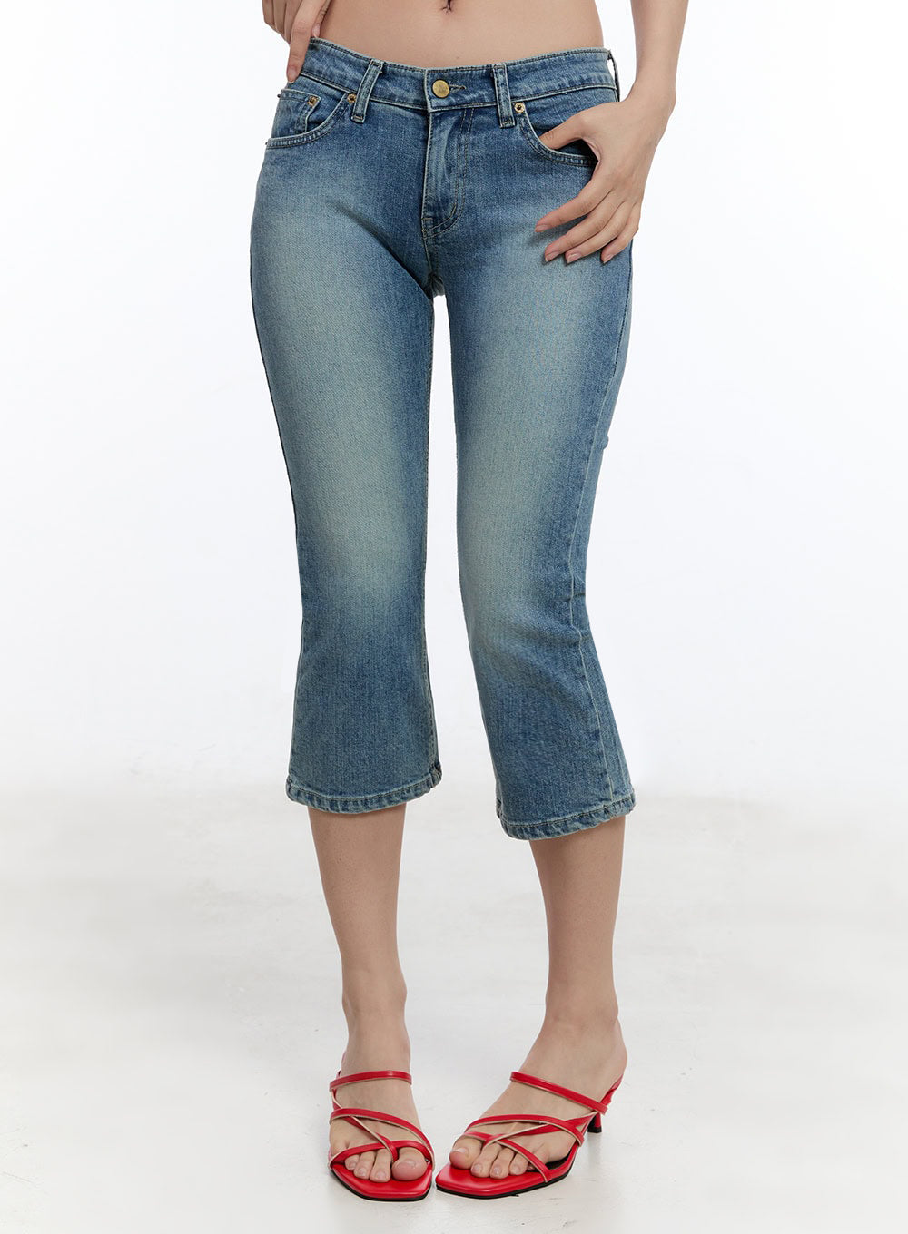 Kyra Cropped Low-Rise Skinny Jeans IU503