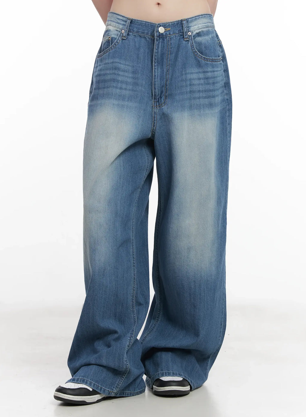 Yunjin Washed Wide-Leg Jeans CU518