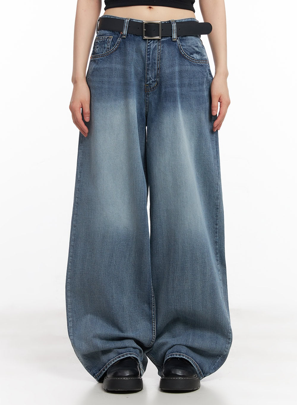 Pauline Wide-Leg Baggy Jeans CY512