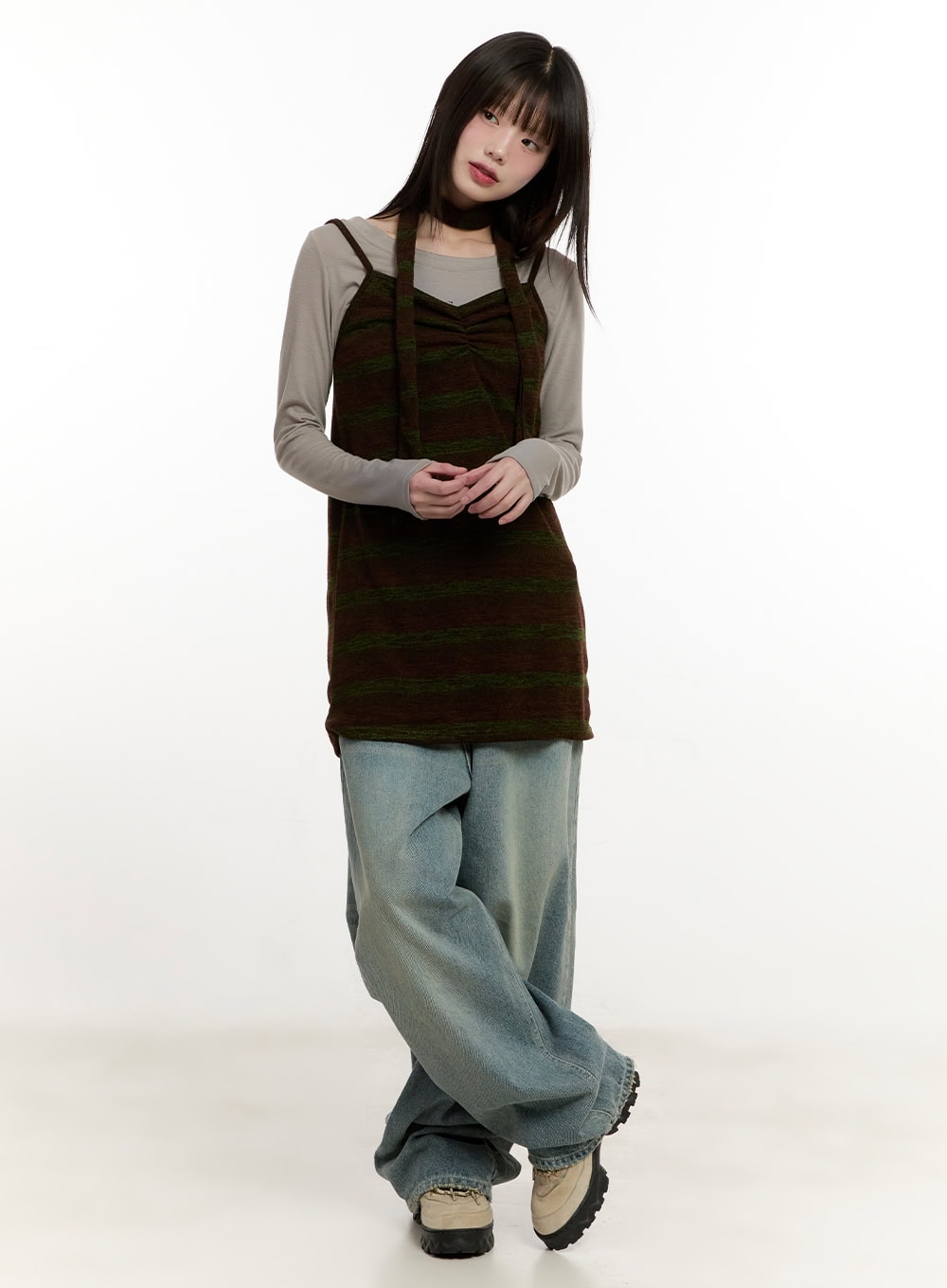 Galinda Washed Baggy Jeans CM513