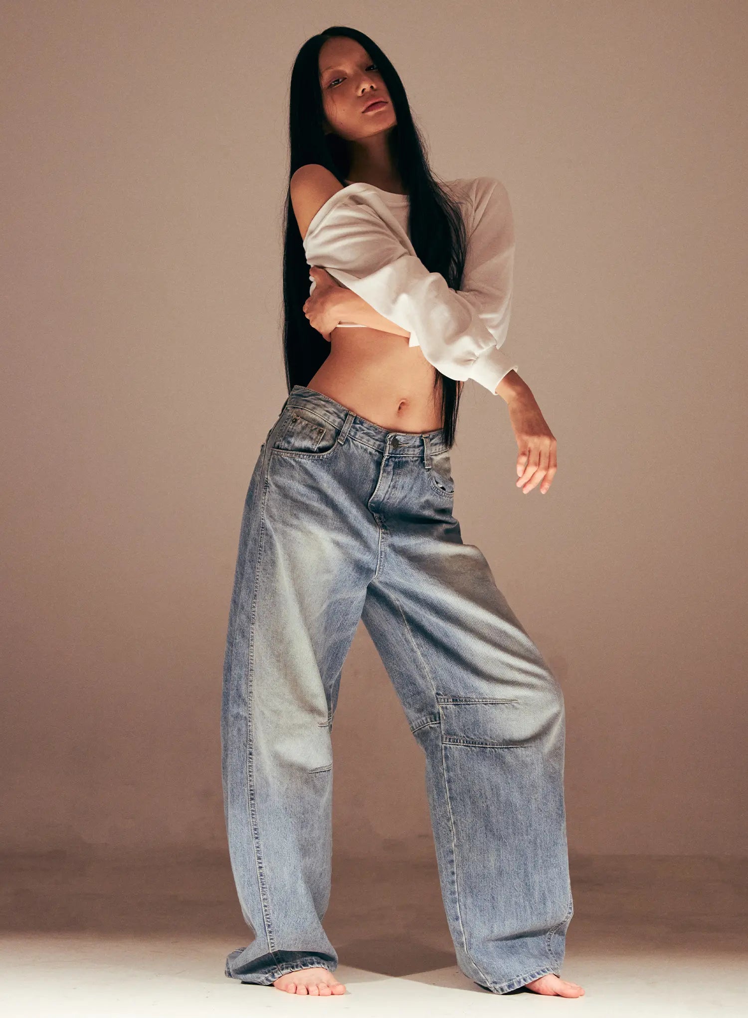 Dakota Relaxed Fit Vintage Wash Jeans CS511