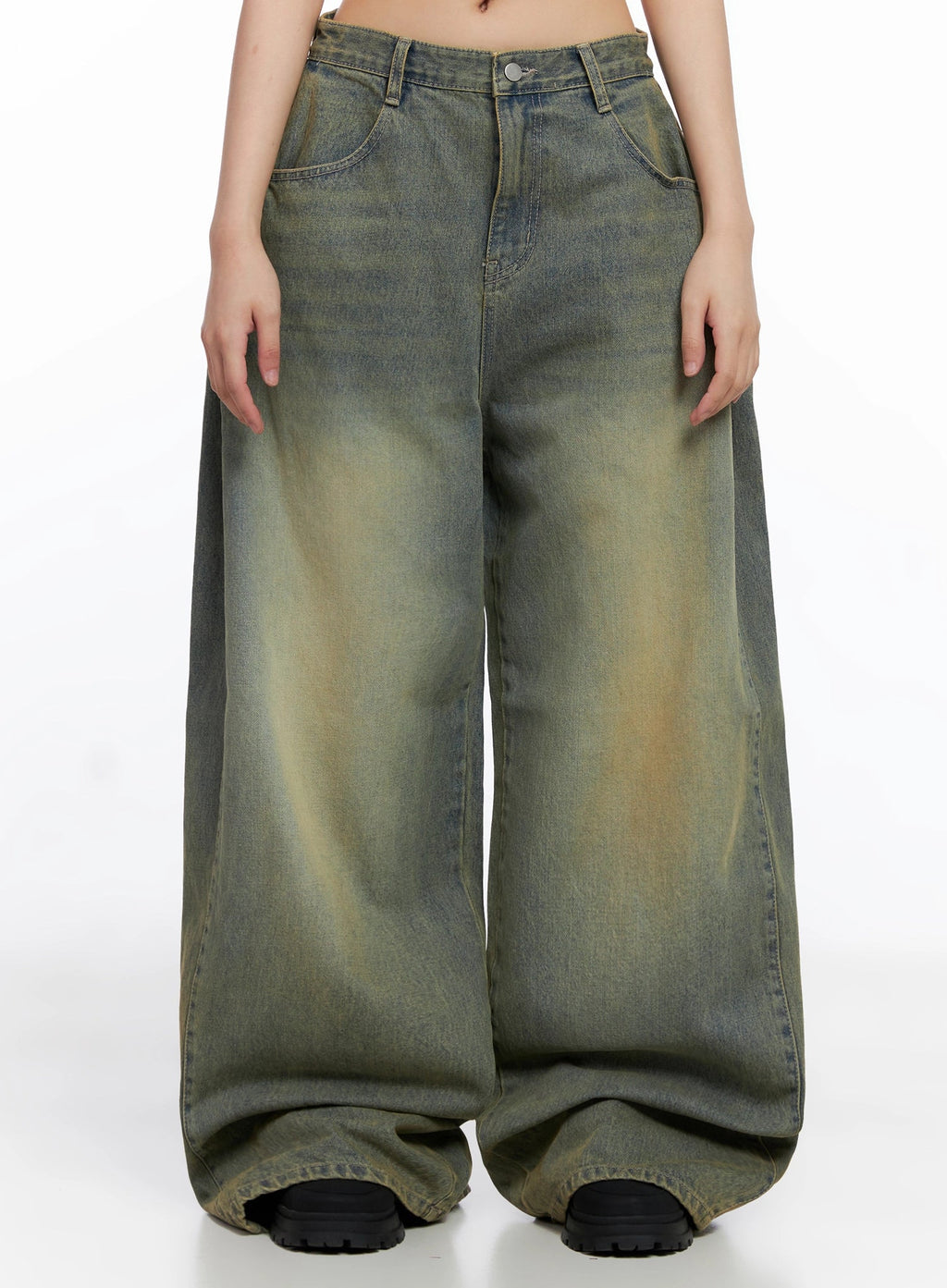 Milana Vintage Washed Baggy Jeans IS525