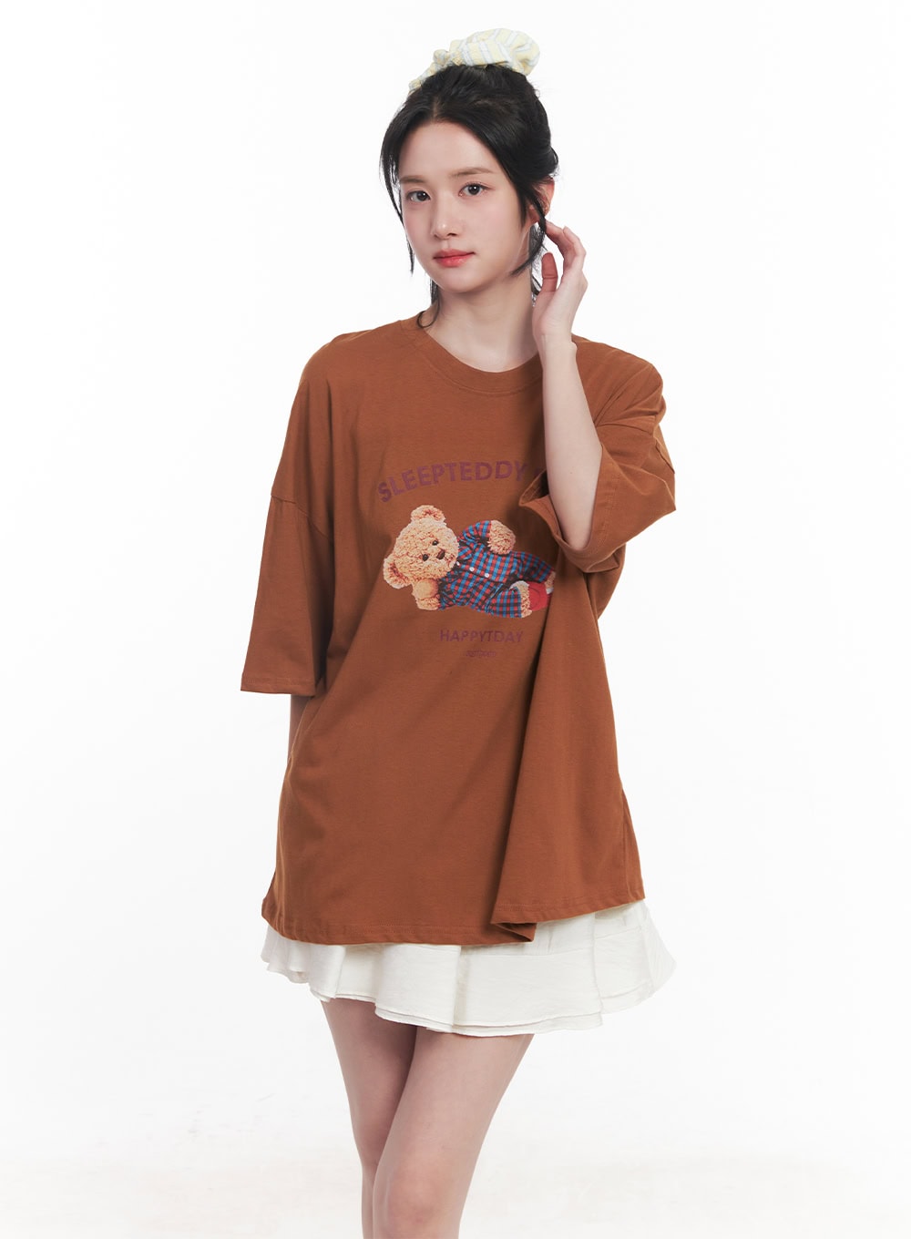 Teddy Graphic Oversize T-Shirt CY526
