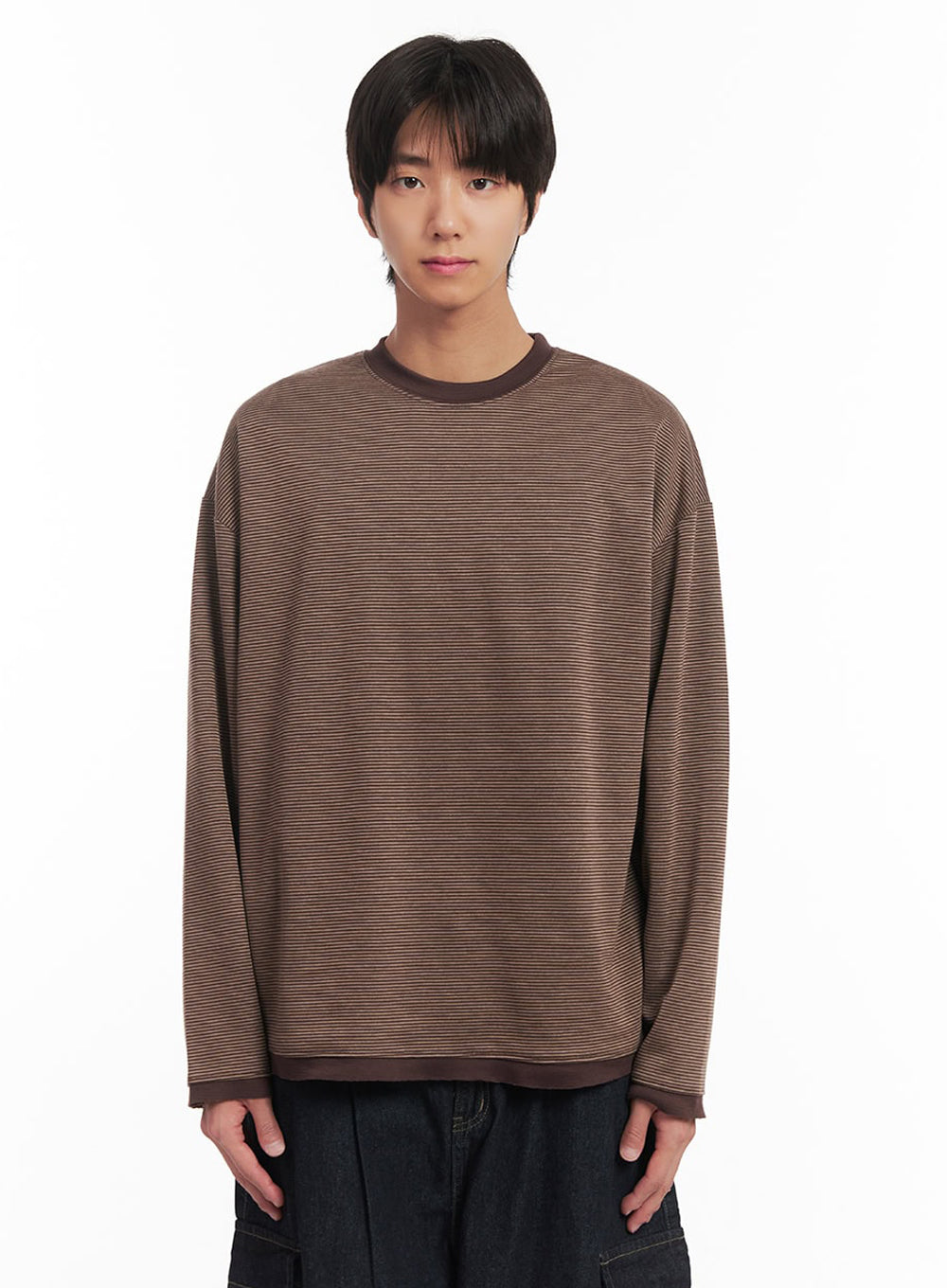 Men's Thin-Stripe Sweatshirt IA511