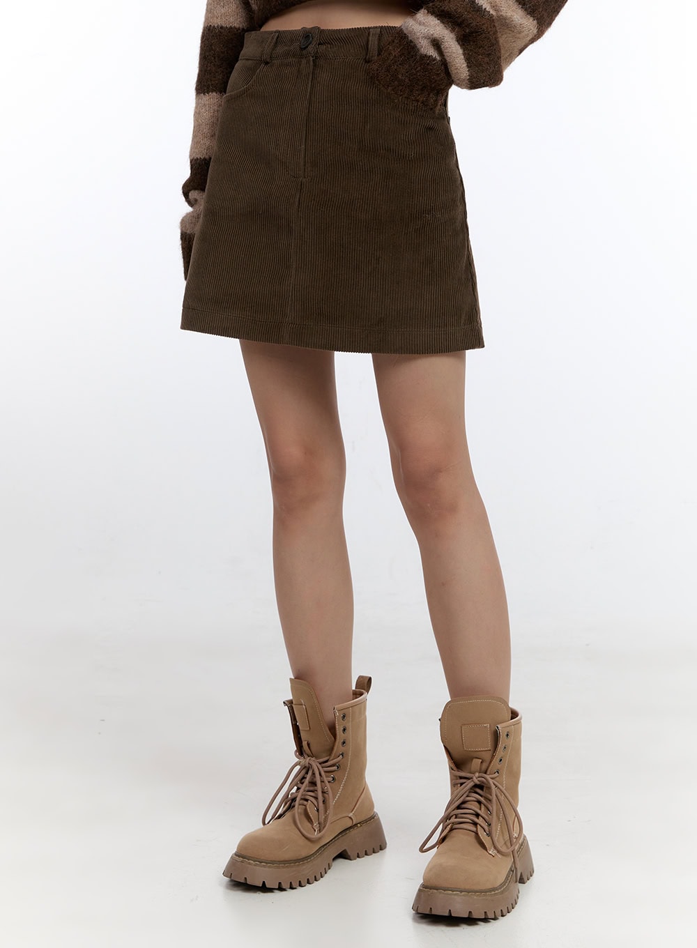 Corduroy Chic Mini Skirt CN401