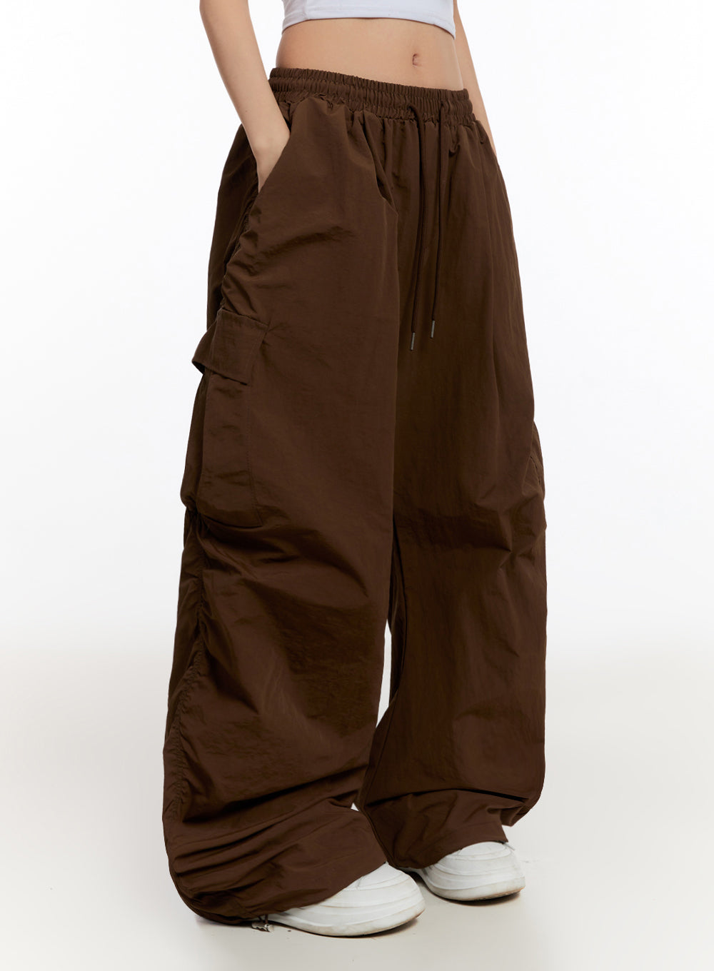 Adjustable Nylon Cargo Pants IU509