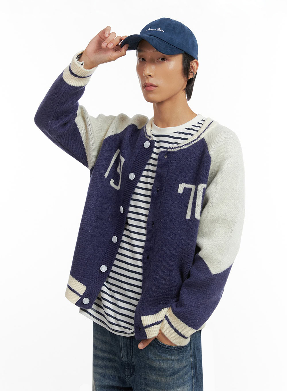 Men's Varsity Cardigan IO417
