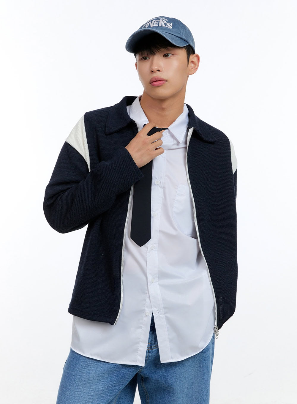 Men's Knit Zip-Up Jacket IG416