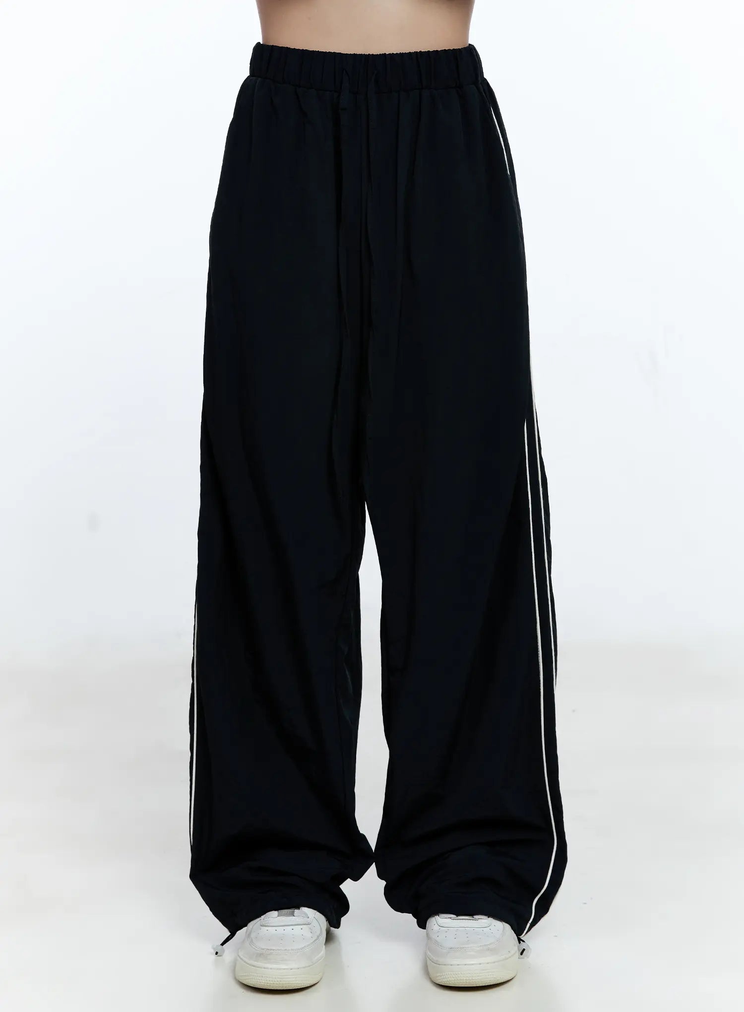 Nylon Wide-Leg Track Pants CG512