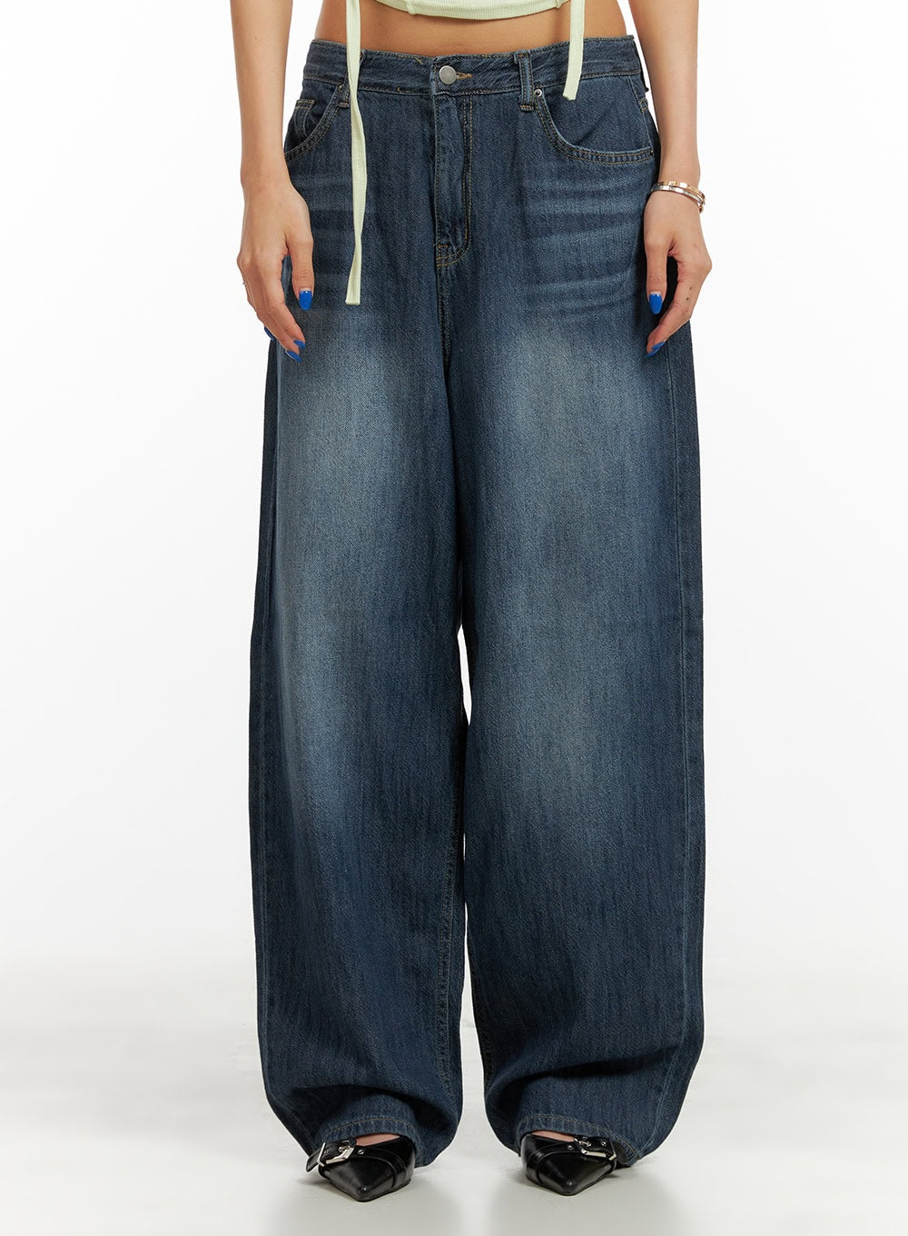 Low Rise Wide Fit Baggy Jeans CY431