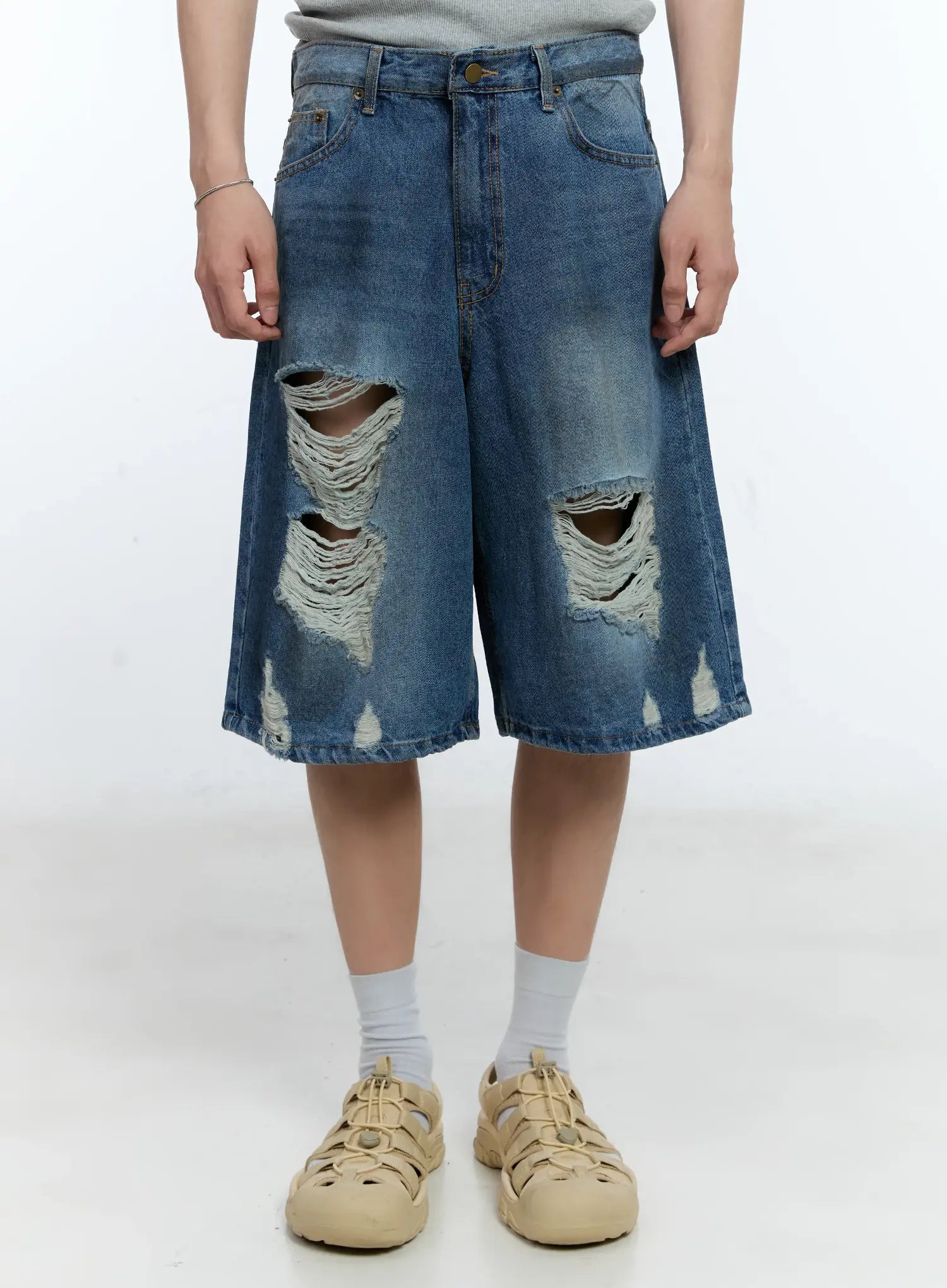 Men's Vintage Distressed Jorts IG501
