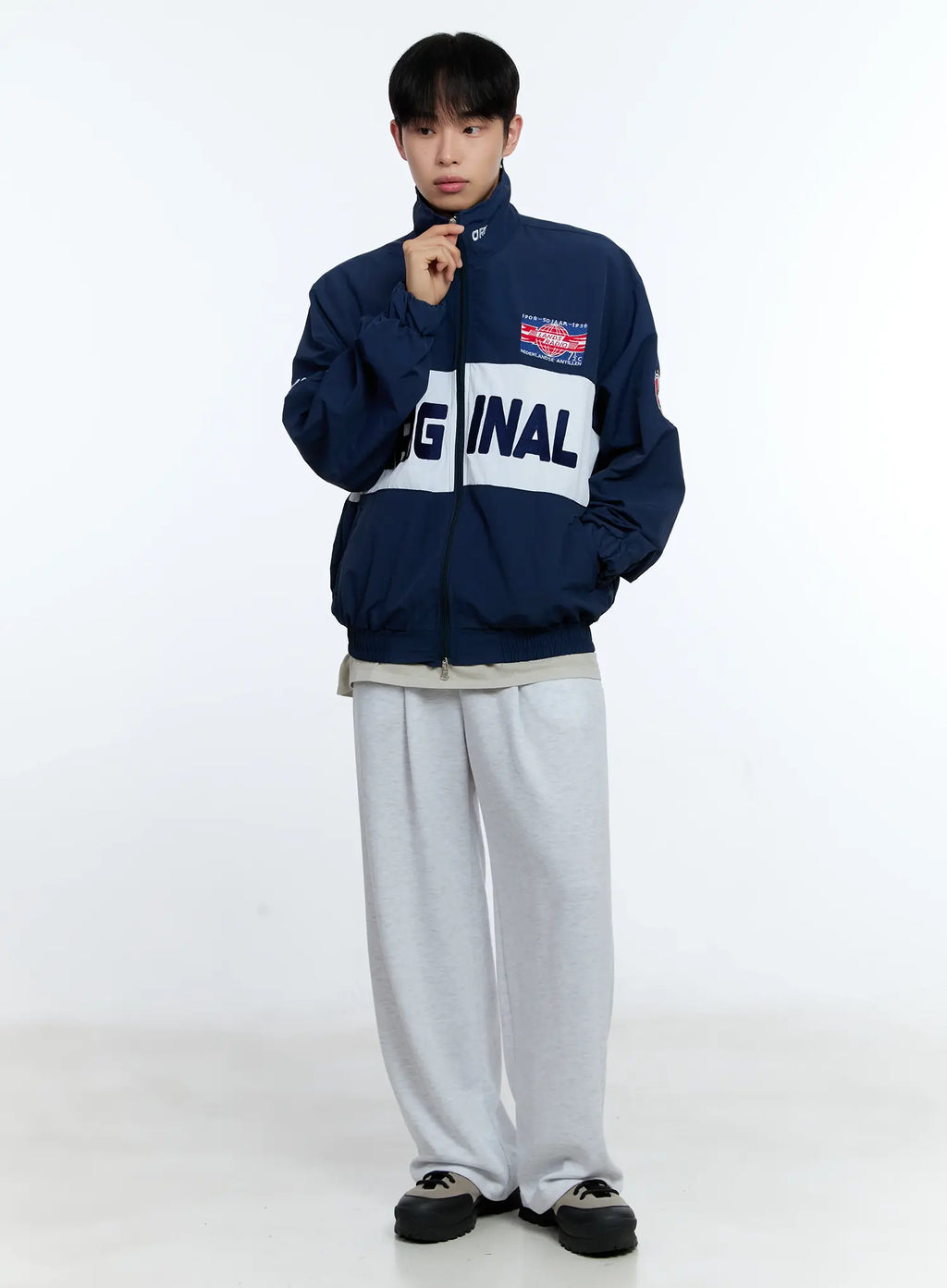 Men's Original Graphic Windbreaker Jacket IG515