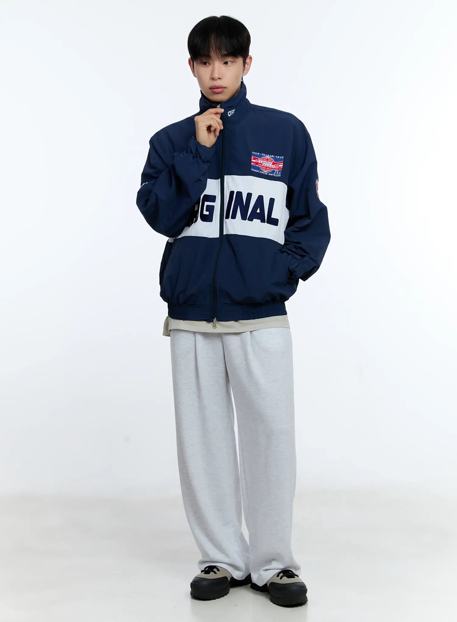 Men's Original Graphic Windbreaker Jacket IG515