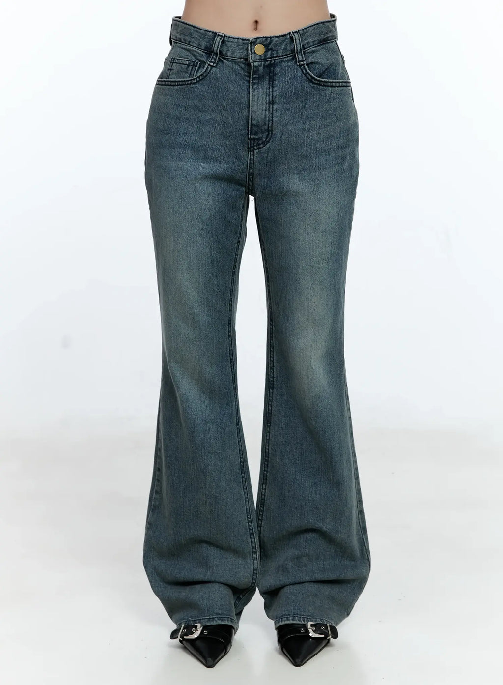 Juliet Washed Flare Denim Jeans CG513