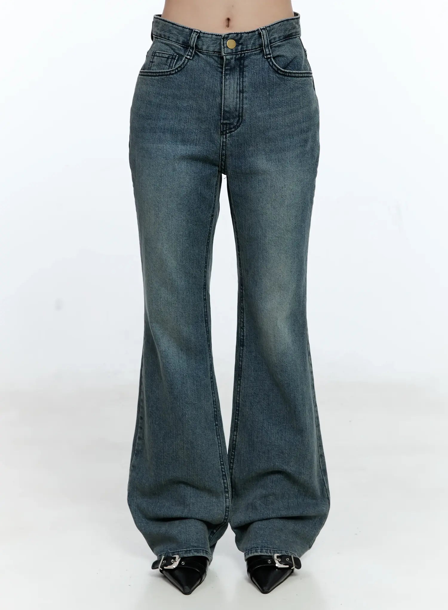 Juliet Washed Flare Denim Jeans CG513