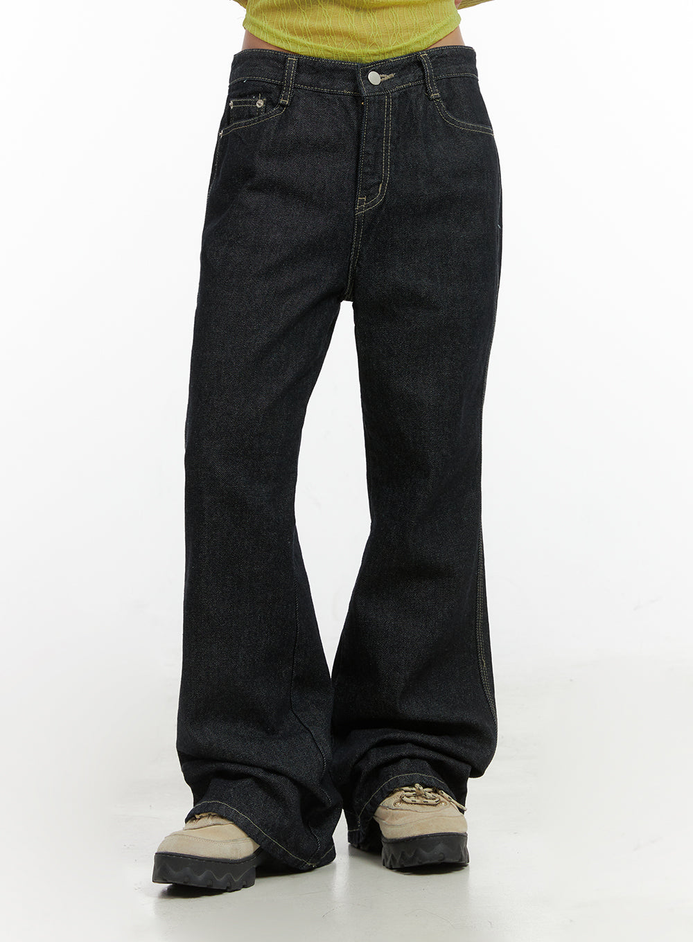 Keira Denim Stitched Bootcut Jeans CO415