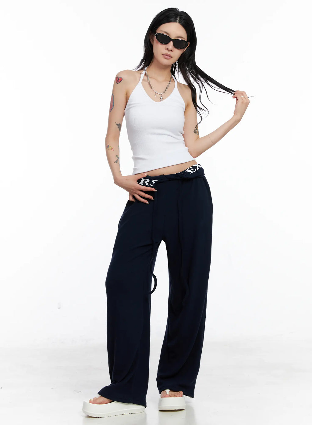 Graphic Banding Sweatpants CS526