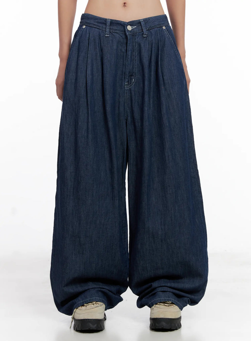 Sophia Raw-Wash Wide Jeans CL518