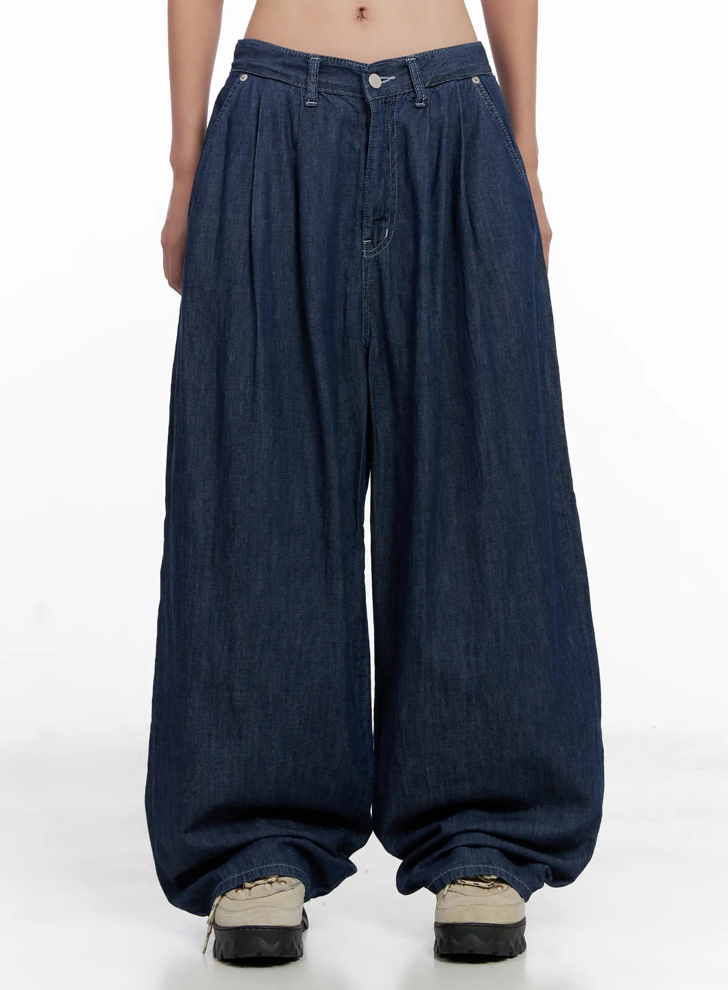 Sophia Raw-Wash Wide Jeans CL518