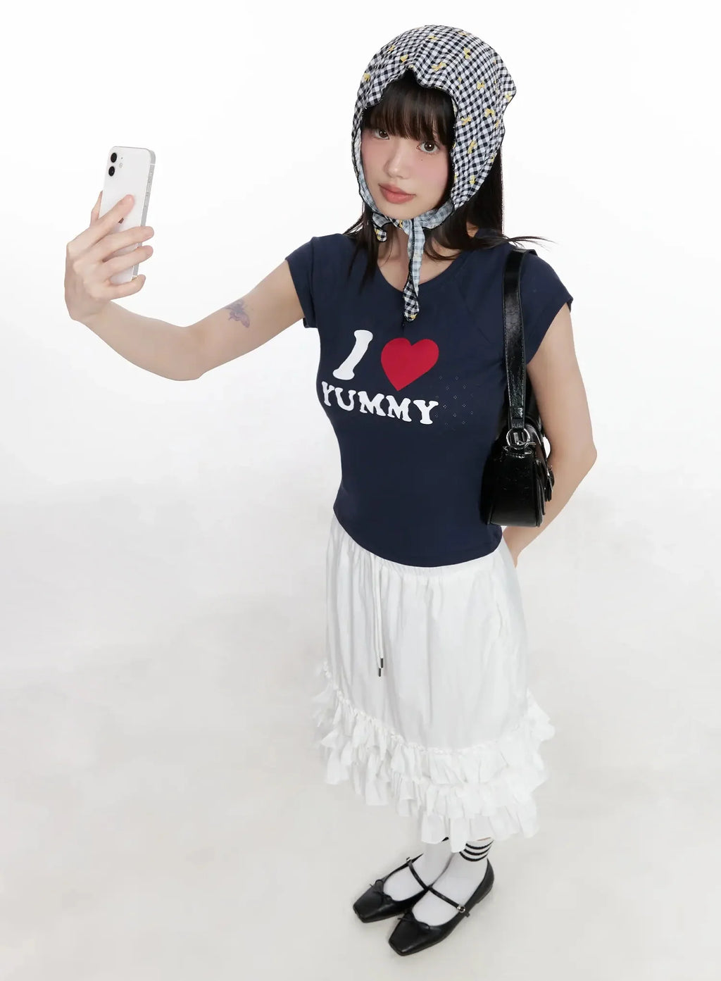 I Love Yummy Cropped Graphic Tee IL528