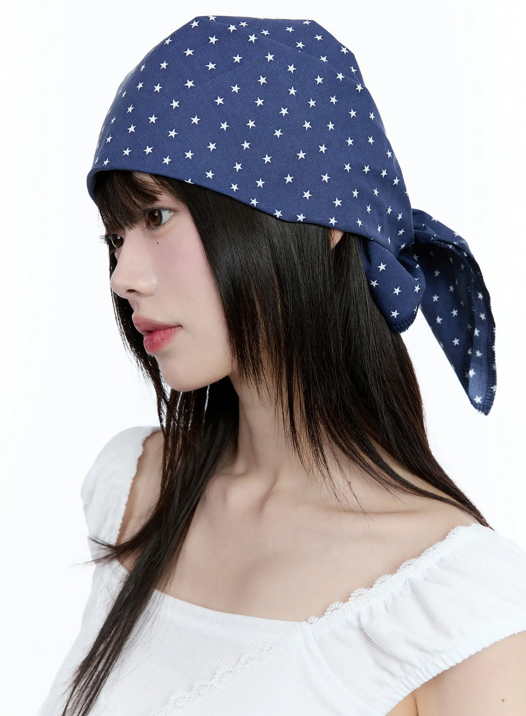 Star Print Head Scarf CG507