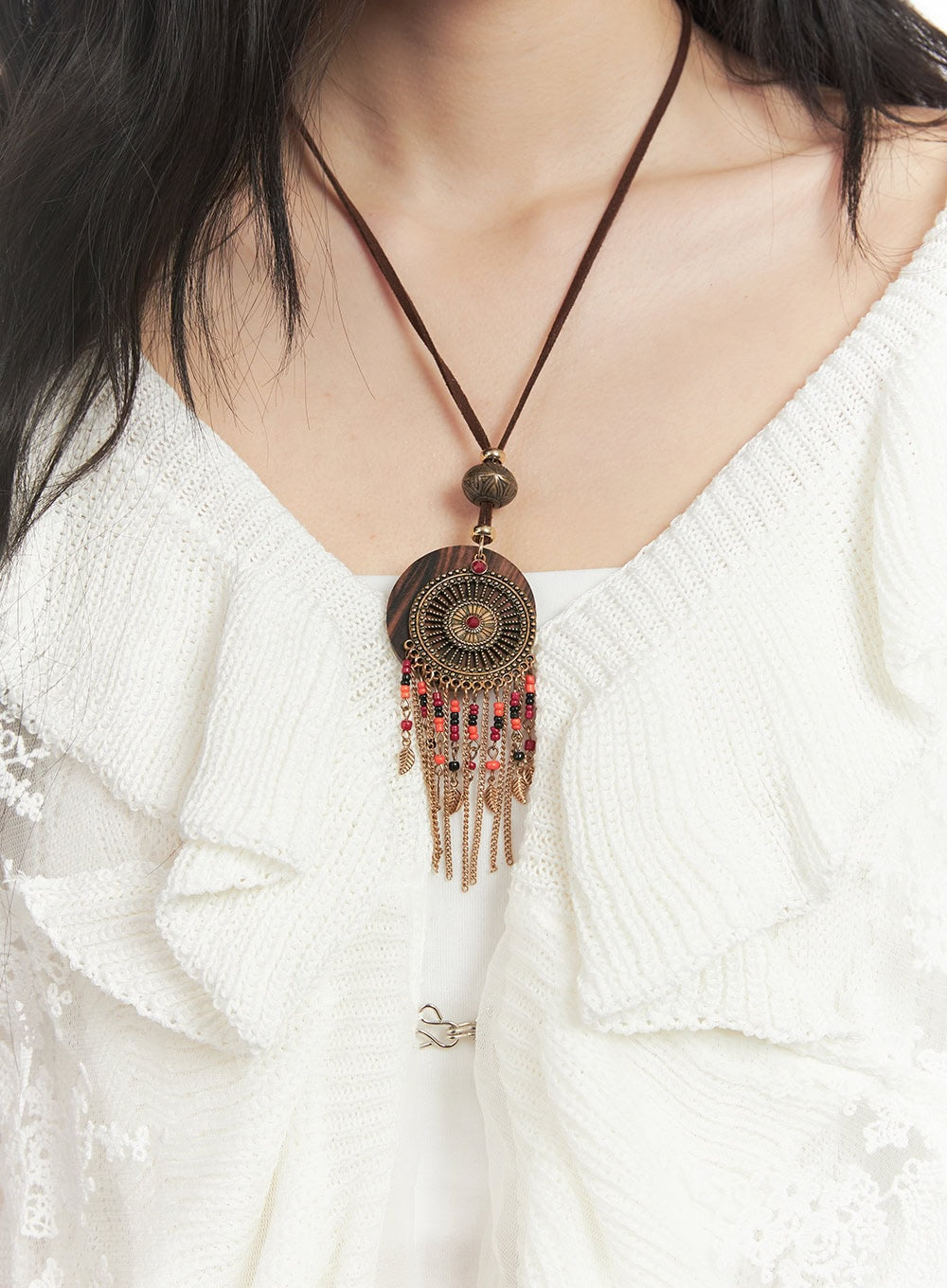 Bohemian Dream-Catcher Necklace CF513
