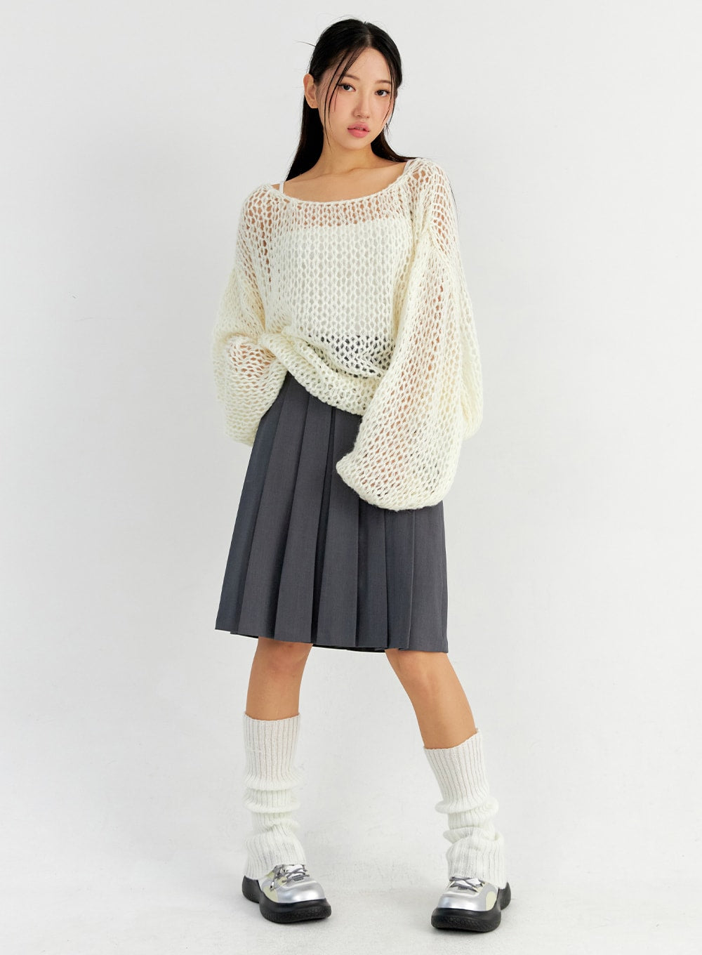 Pleated Midi Skirt CO327