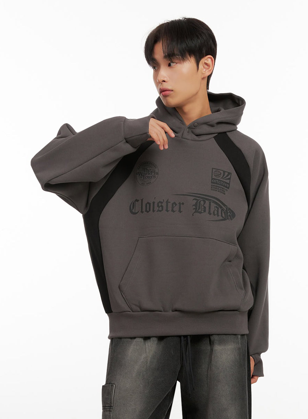 Men's Cotton Graphic Hoodie ID413