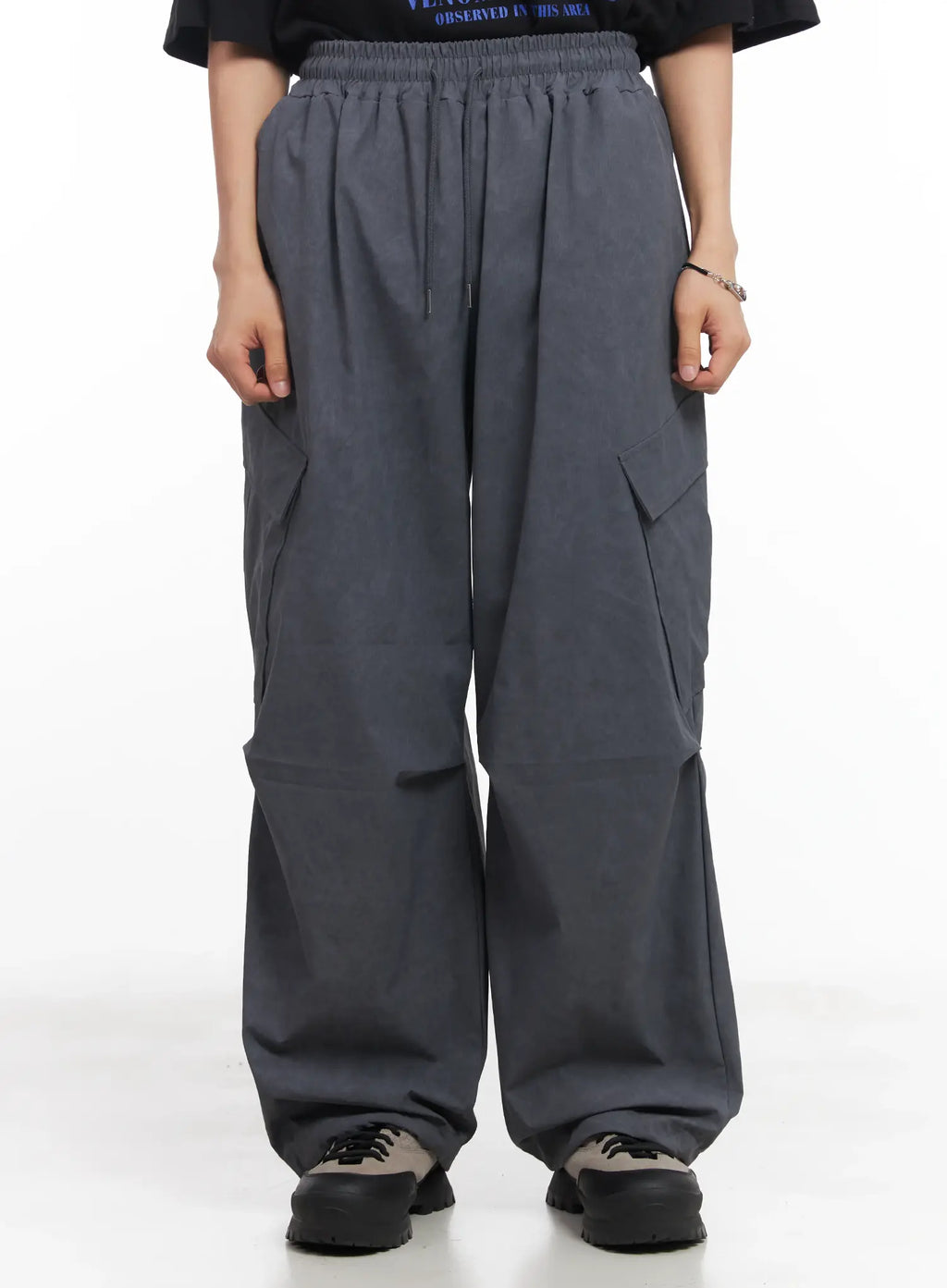 Men's Wide-Leg Cargo Pants IU519