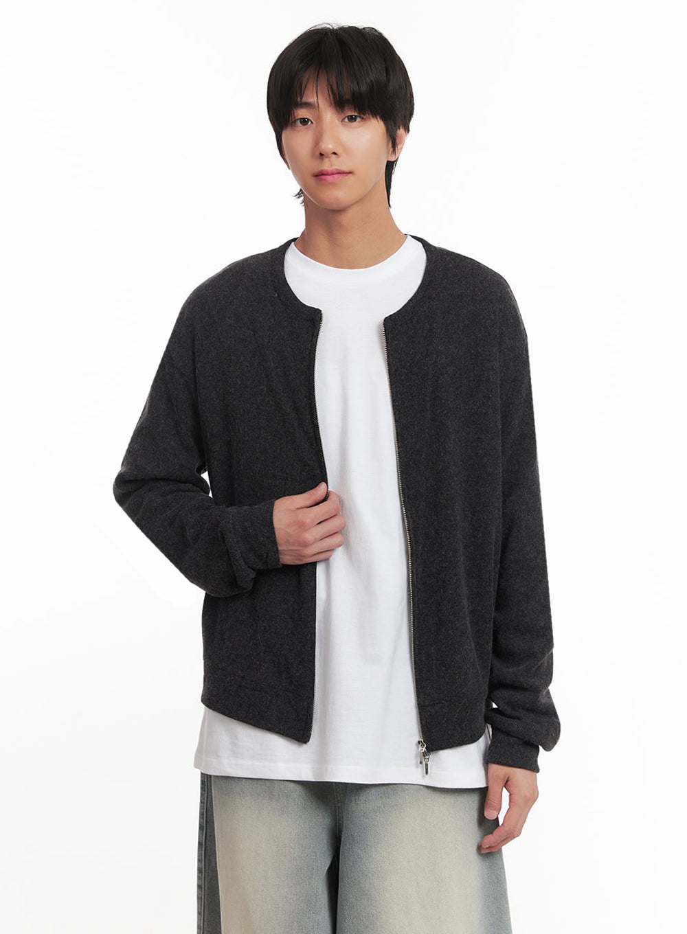Men's Cozy Zip-Up Cardigan IA511