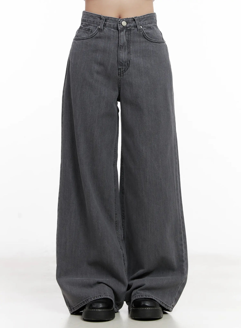 Jiyeon Dark Gray Denim Jeans CL516