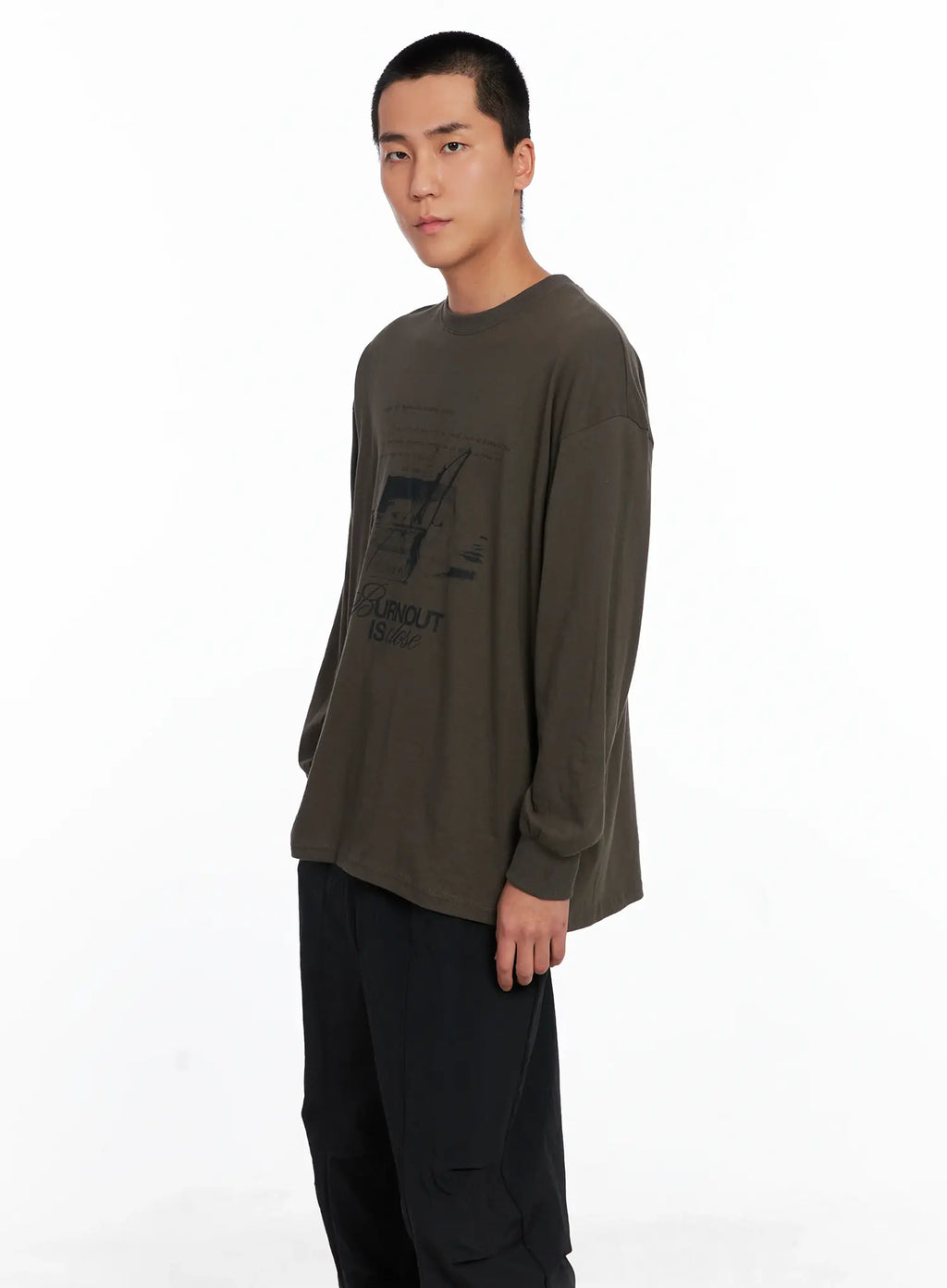 Men's Graphic Long Sleeve Tee IS509