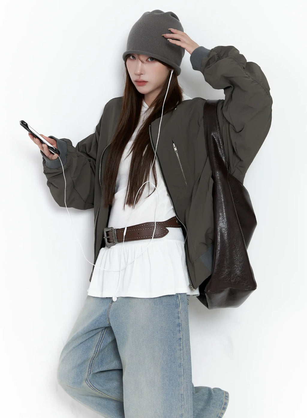 Casual Zip-Up Bomber Jacket CS501