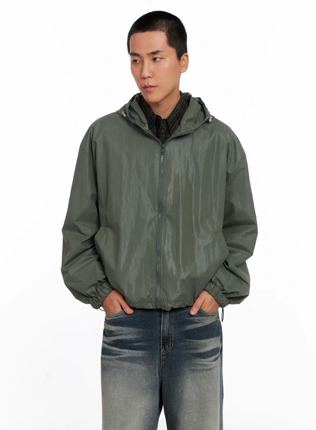 Men's Glossy Windbreaker IS510
