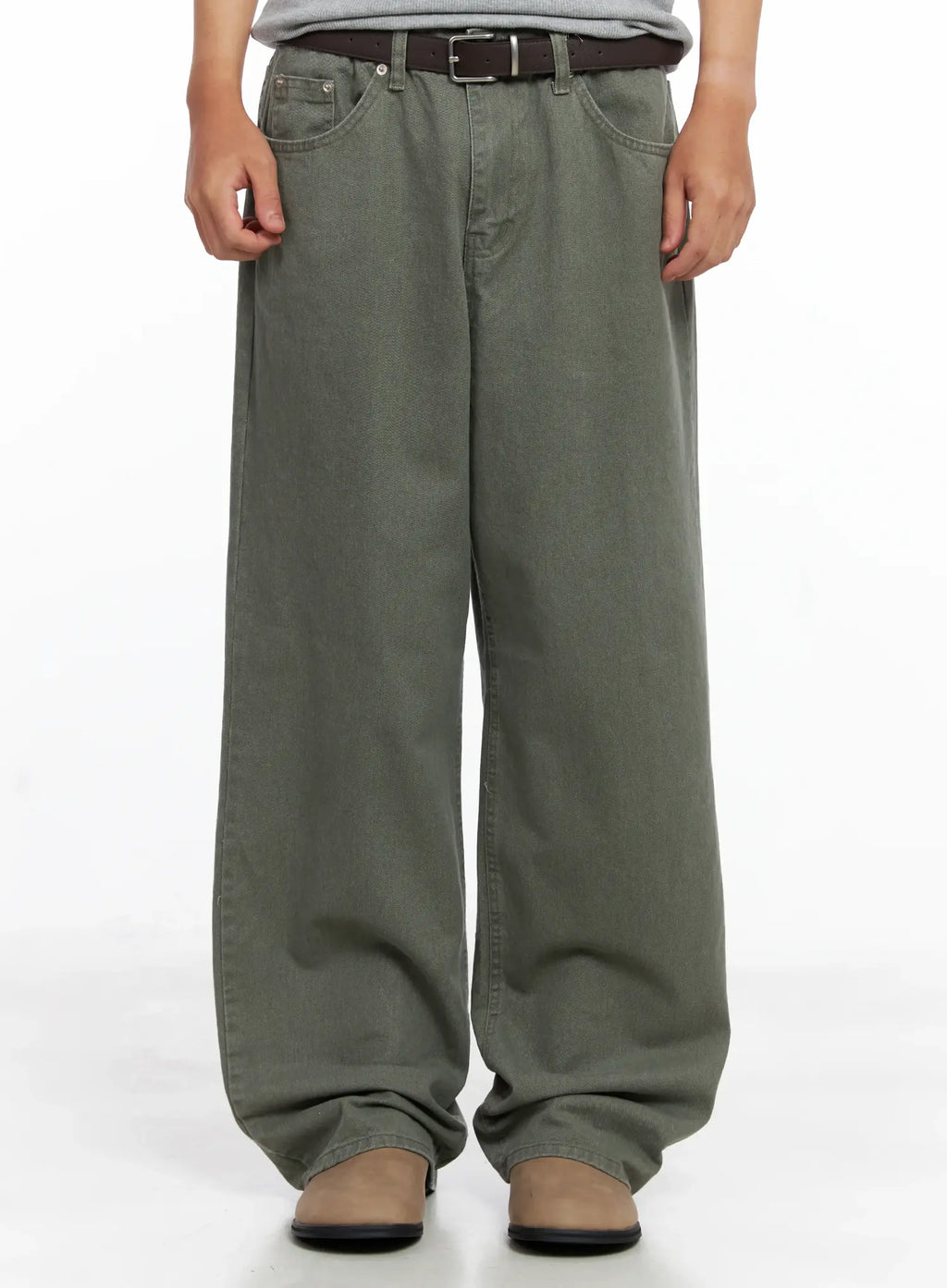 Men's Lost Baggy Jeans IG529 (Dark Green)