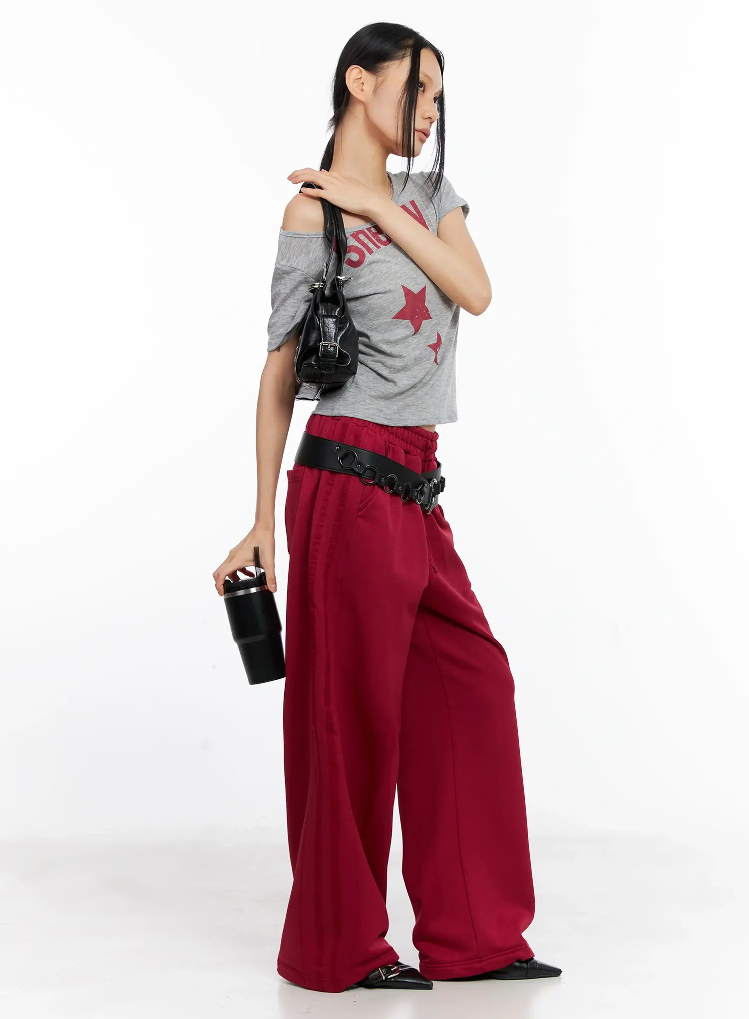 Casual Wide-Leg Track Pants CL529
